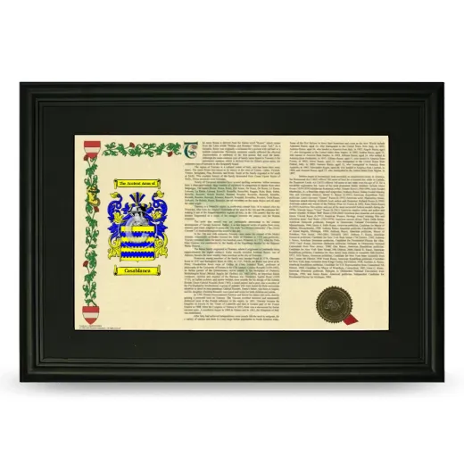 Casablanca Deluxe Armorial Landscape Framed- Black