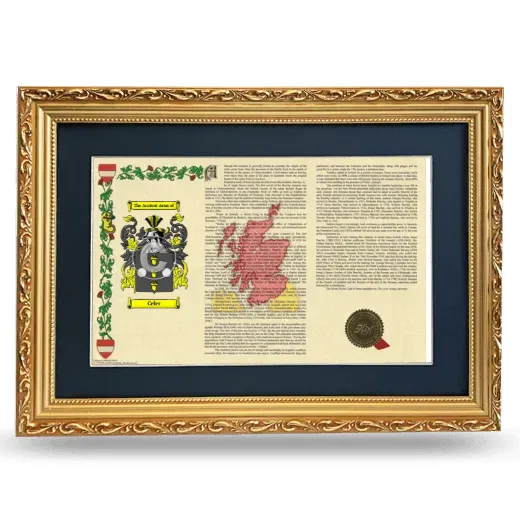 Celer Deluxe Armorial Landscape Framed - Gold