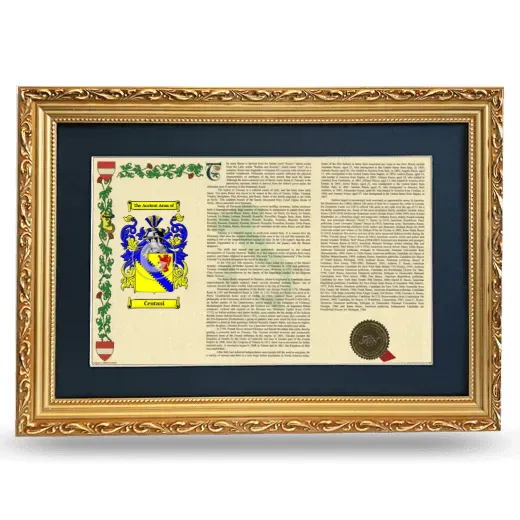 Centani Deluxe Armorial Landscape Framed - Gold