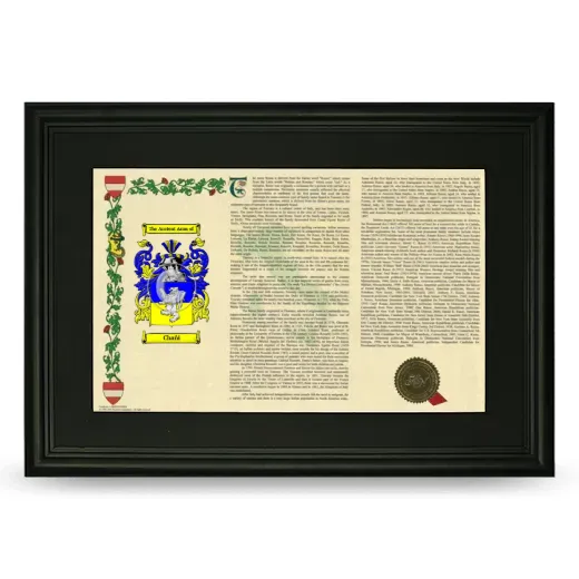 Chañi Deluxe Armorial Landscape Framed- Black