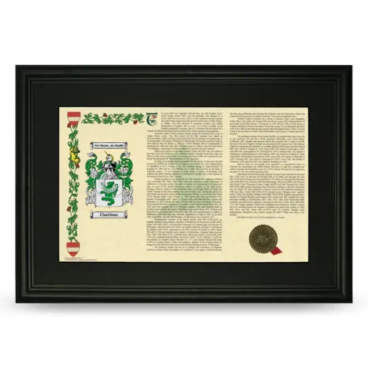 Chairbom Deluxe Armorial Landscape Framed- Black