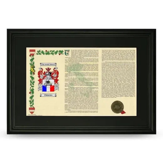 Chimento Deluxe Armorial Landscape Framed- Black