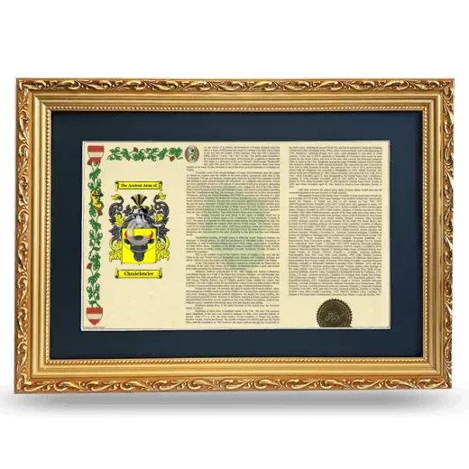 Chmielowiec Deluxe Armorial Landscape Framed - Gold