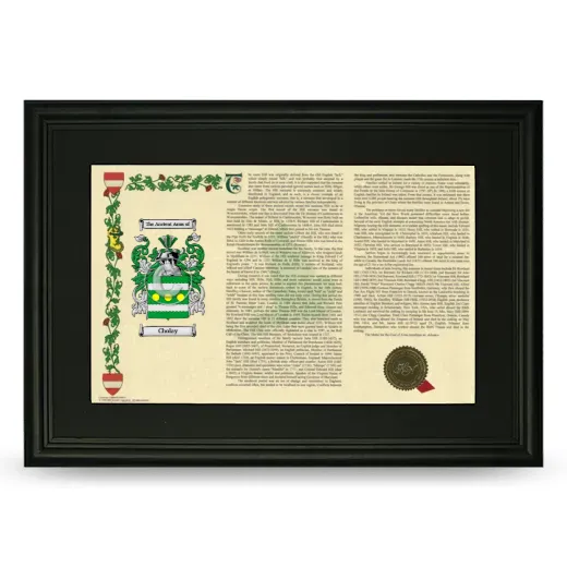 Cholay Deluxe Armorial Landscape Framed- Black