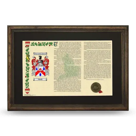 Chorly Deluxe Armorial Landscape Framed - Brown