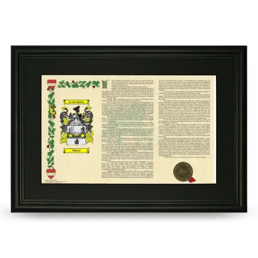 Cleave Deluxe Armorial Landscape Framed- Black