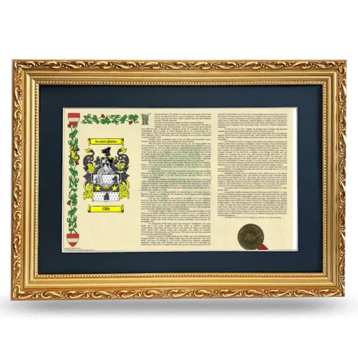 Clift Deluxe Armorial Landscape Framed - Gold