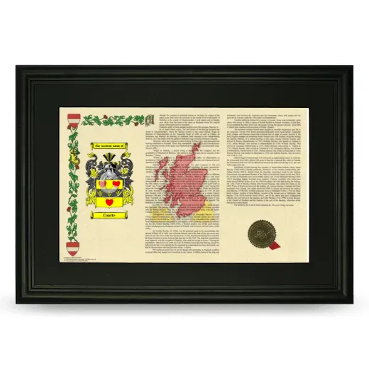 Coarte Deluxe Armorial Landscape Framed- Black