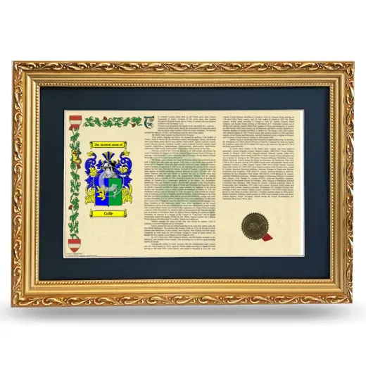 Colle Deluxe Armorial Landscape Framed - Gold