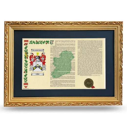 Coller Deluxe Armorial Landscape Framed - Gold