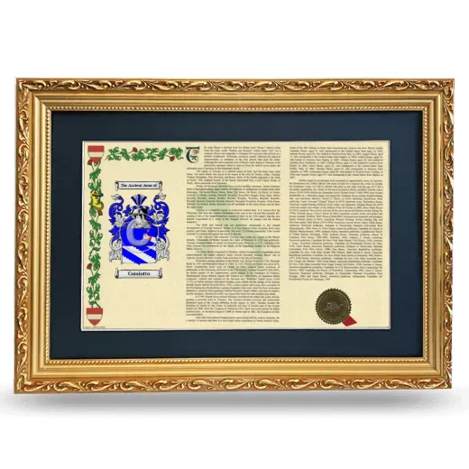 Comiotto Deluxe Armorial Landscape Framed - Gold