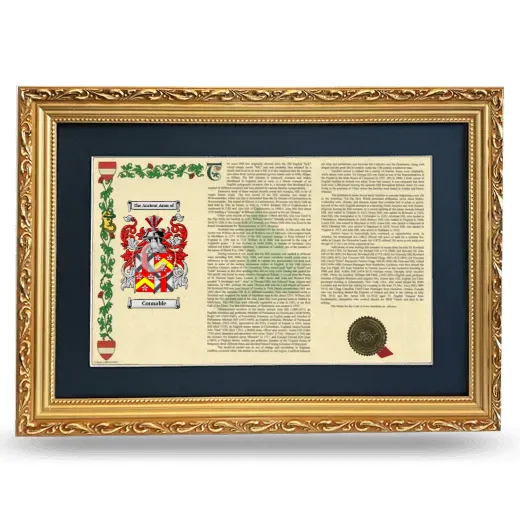 Connable Deluxe Armorial Landscape Framed - Gold