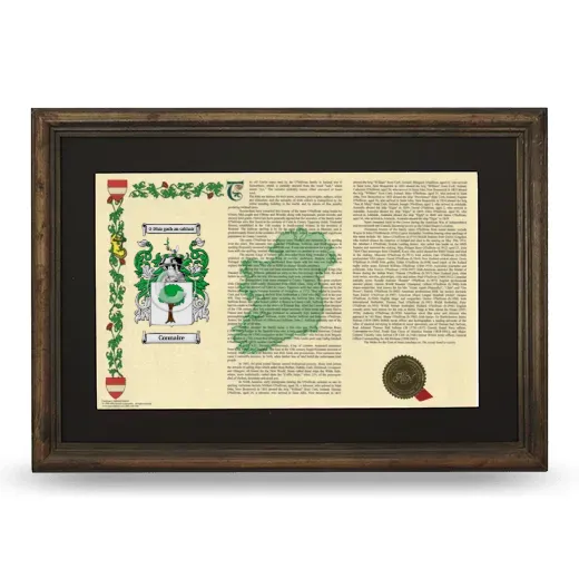 Connaire Deluxe Armorial Landscape Framed - Brown