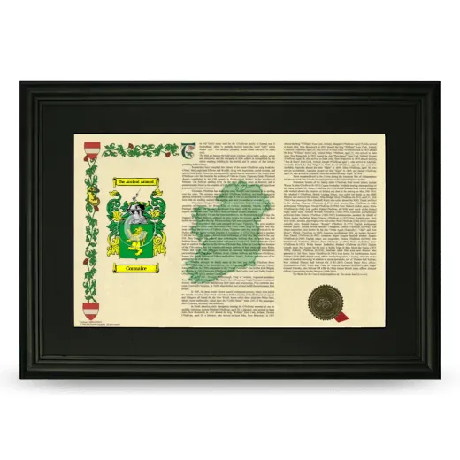 Connaire Deluxe Armorial Landscape Framed- Black