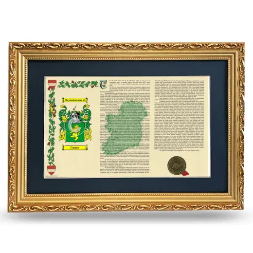 Conner Deluxe Armorial Landscape Framed - Gold