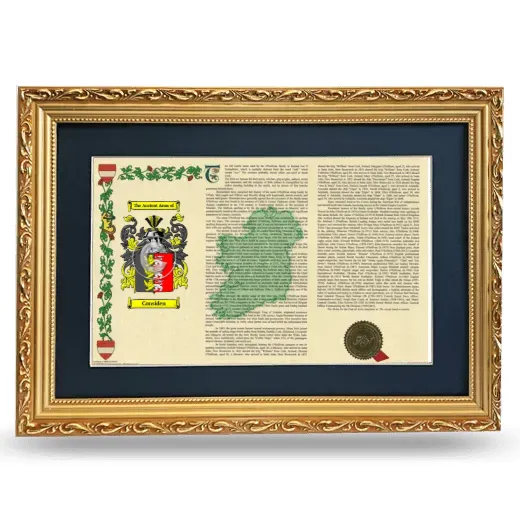 Considen Deluxe Armorial Landscape Framed - Gold