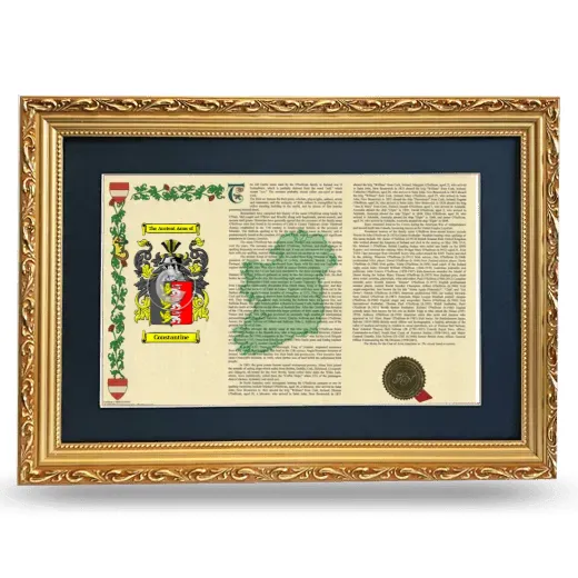 Constantine Deluxe Armorial Landscape Framed - Gold
