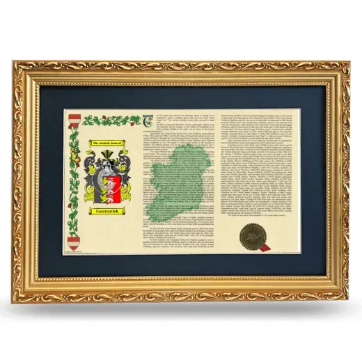 Constantink Deluxe Armorial Landscape Framed - Gold