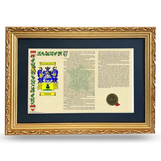 Consten Deluxe Armorial Landscape Framed - Gold