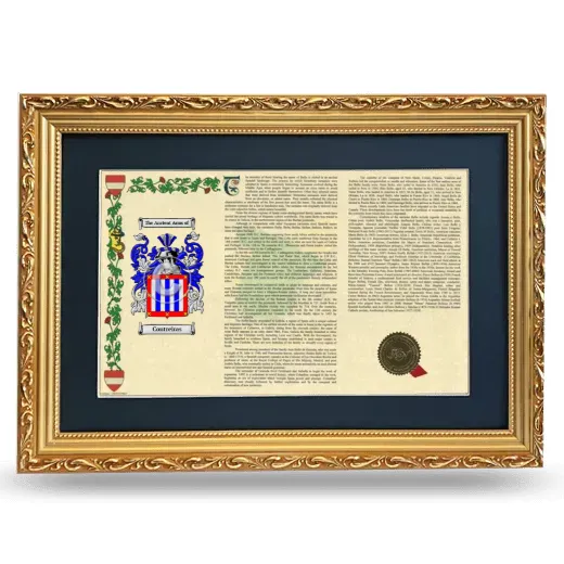 Contreiras Deluxe Armorial Landscape Framed - Gold