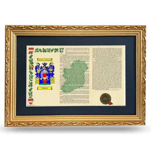 Convery Deluxe Armorial Landscape Framed - Gold