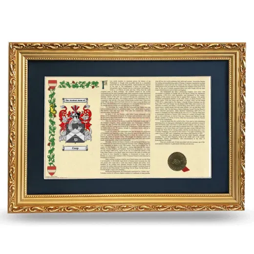 Coop Deluxe Armorial Landscape Framed - Gold