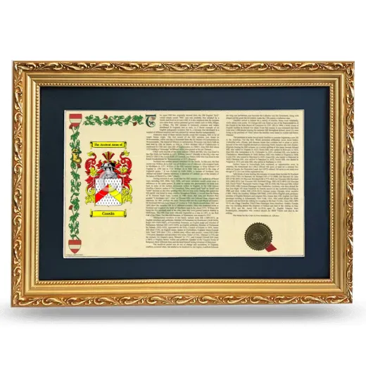 Coosin Deluxe Armorial Landscape Framed - Gold