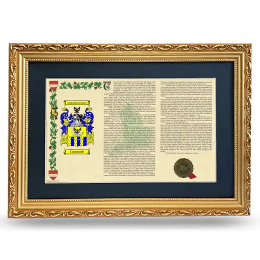 Coouearde Deluxe Armorial Landscape Framed - Gold