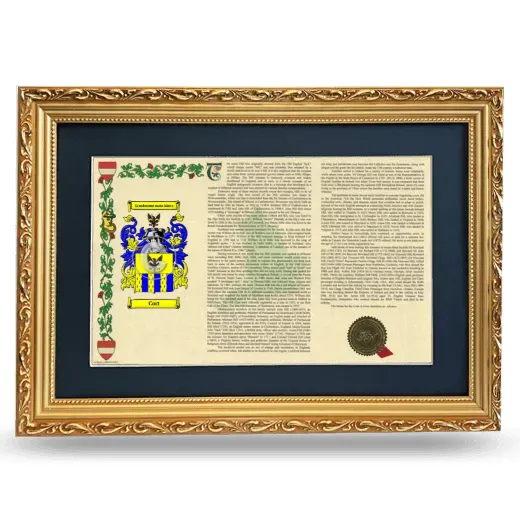 Cort Deluxe Armorial Landscape Framed - Gold