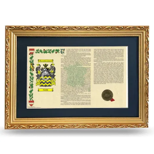 Cossin Deluxe Armorial Landscape Framed - Gold