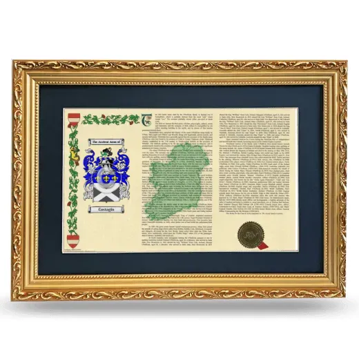 Costagin Deluxe Armorial Landscape Framed - Gold