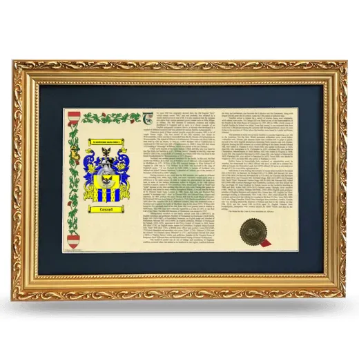 Covard Deluxe Armorial Landscape Framed - Gold