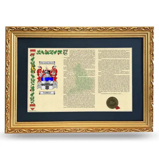 Crabbtree Deluxe Armorial Landscape Framed - Gold