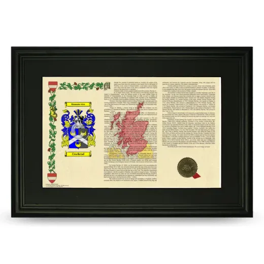 Crackend Deluxe Armorial Landscape Framed- Black
