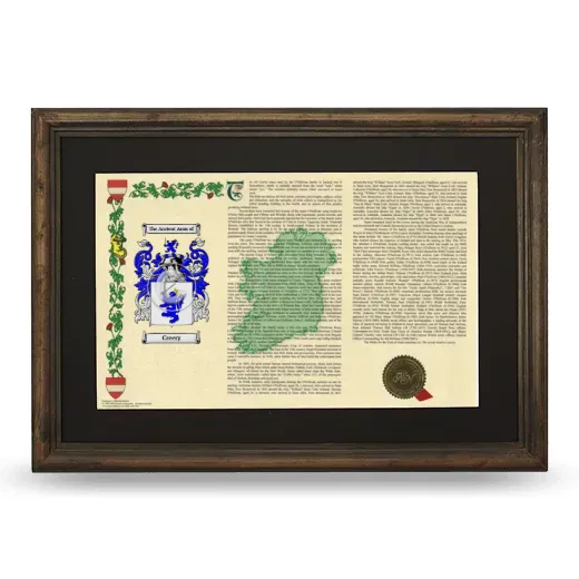 Creery Deluxe Armorial Landscape Framed - Brown