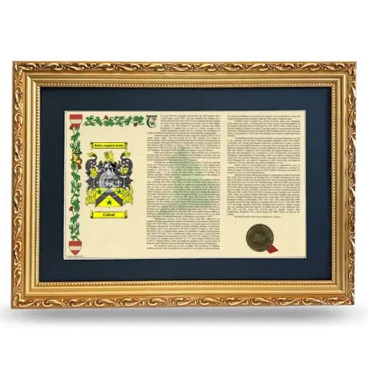 Cubod Deluxe Armorial Landscape Framed - Gold