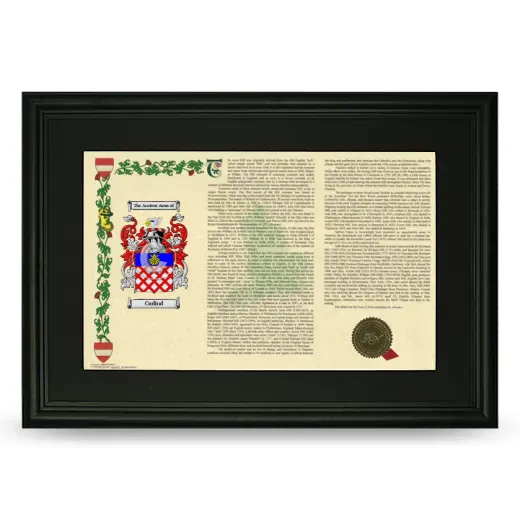 Cudind Deluxe Armorial Landscape Framed- Black