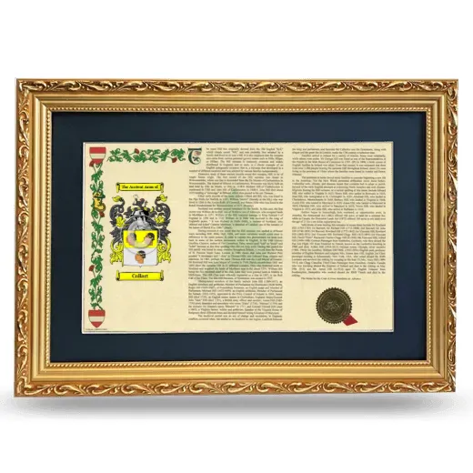 Cullart Deluxe Armorial Landscape Framed - Gold