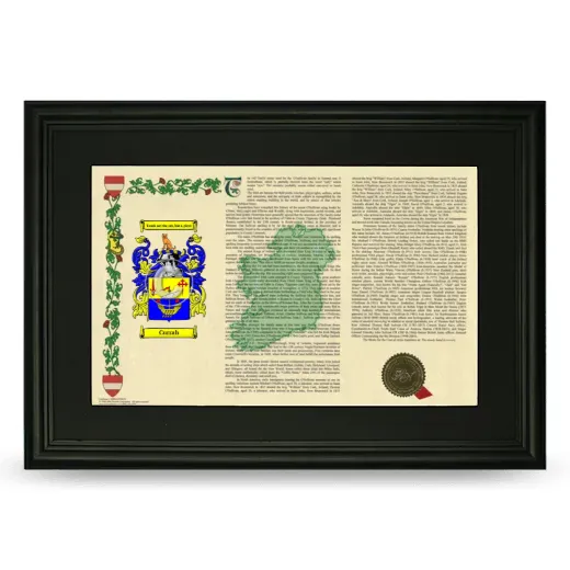 Currah Deluxe Armorial Landscape Framed- Black