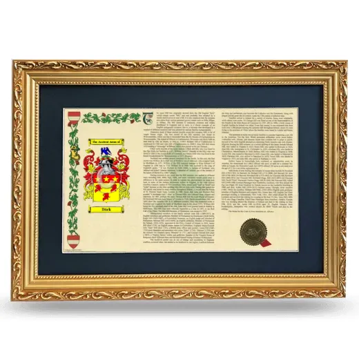 Dück Deluxe Armorial Landscape Framed - Gold