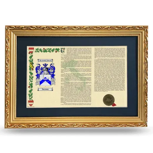Dacanay Deluxe Armorial Landscape Framed - Gold