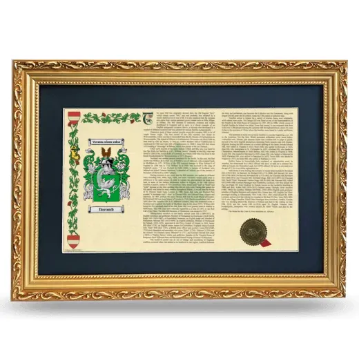 Dacomb Deluxe Armorial Landscape Framed - Gold