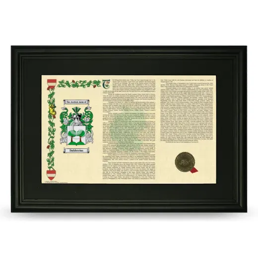 Dahlström Deluxe Armorial Landscape Framed- Black