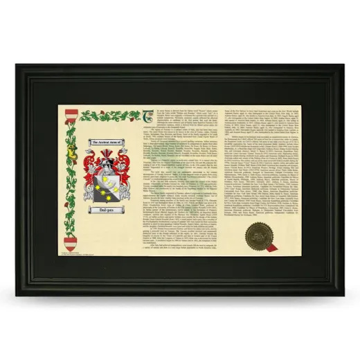 Dal-pra Deluxe Armorial Landscape Framed- Black