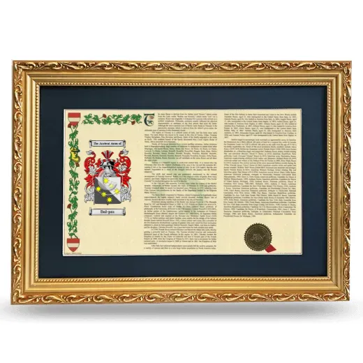 Dal-pra Deluxe Armorial Landscape Framed - Gold
