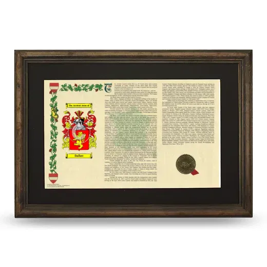Dalber Deluxe Armorial Landscape Framed - Brown