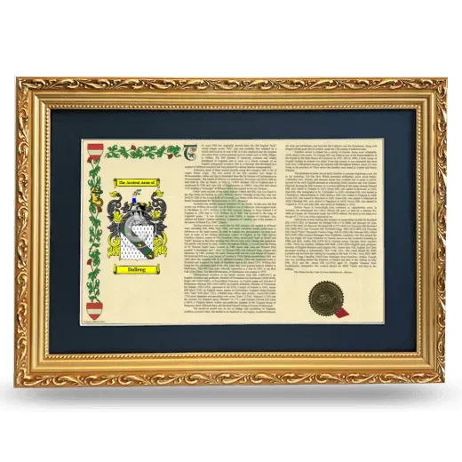 Dalleng Deluxe Armorial Landscape Framed - Gold
