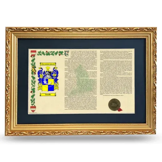 Dandis Deluxe Armorial Landscape Framed - Gold