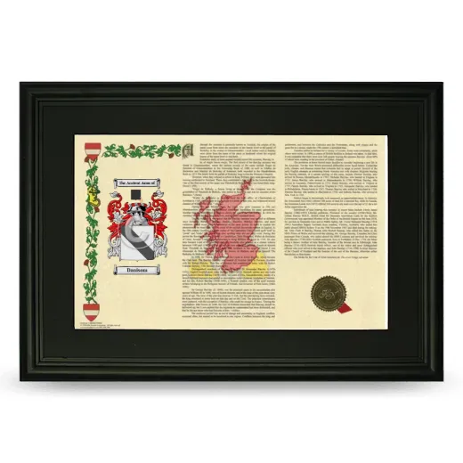 Danisom Deluxe Armorial Landscape Framed- Black