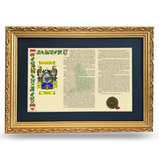 Dansom Deluxe Armorial Landscape Framed - Gold